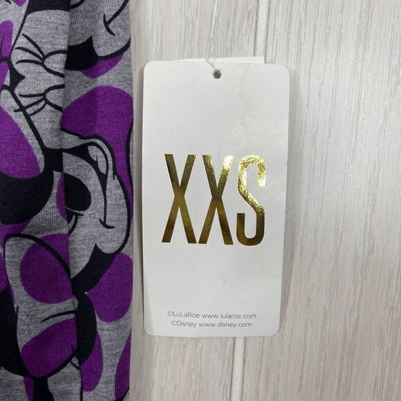 LuLaRoe Classic Mickey Mouse Disney T-Shirt Top Women's Purple Size XXS NWT - Picture 2 of 6